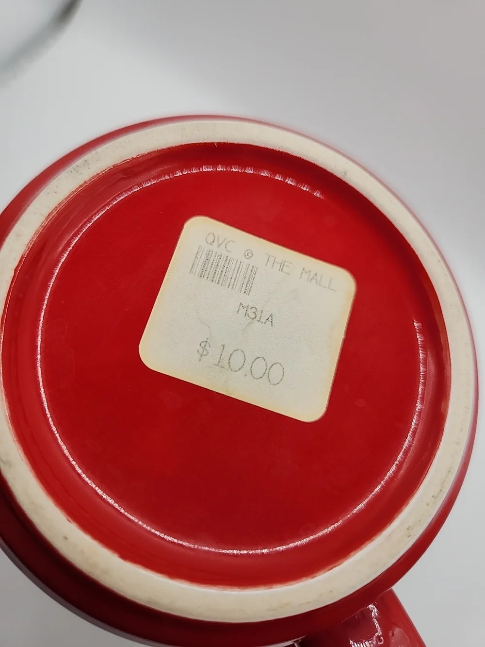 QVC Red Logo Ceramic Coffee Mug - Picture 7 of 8